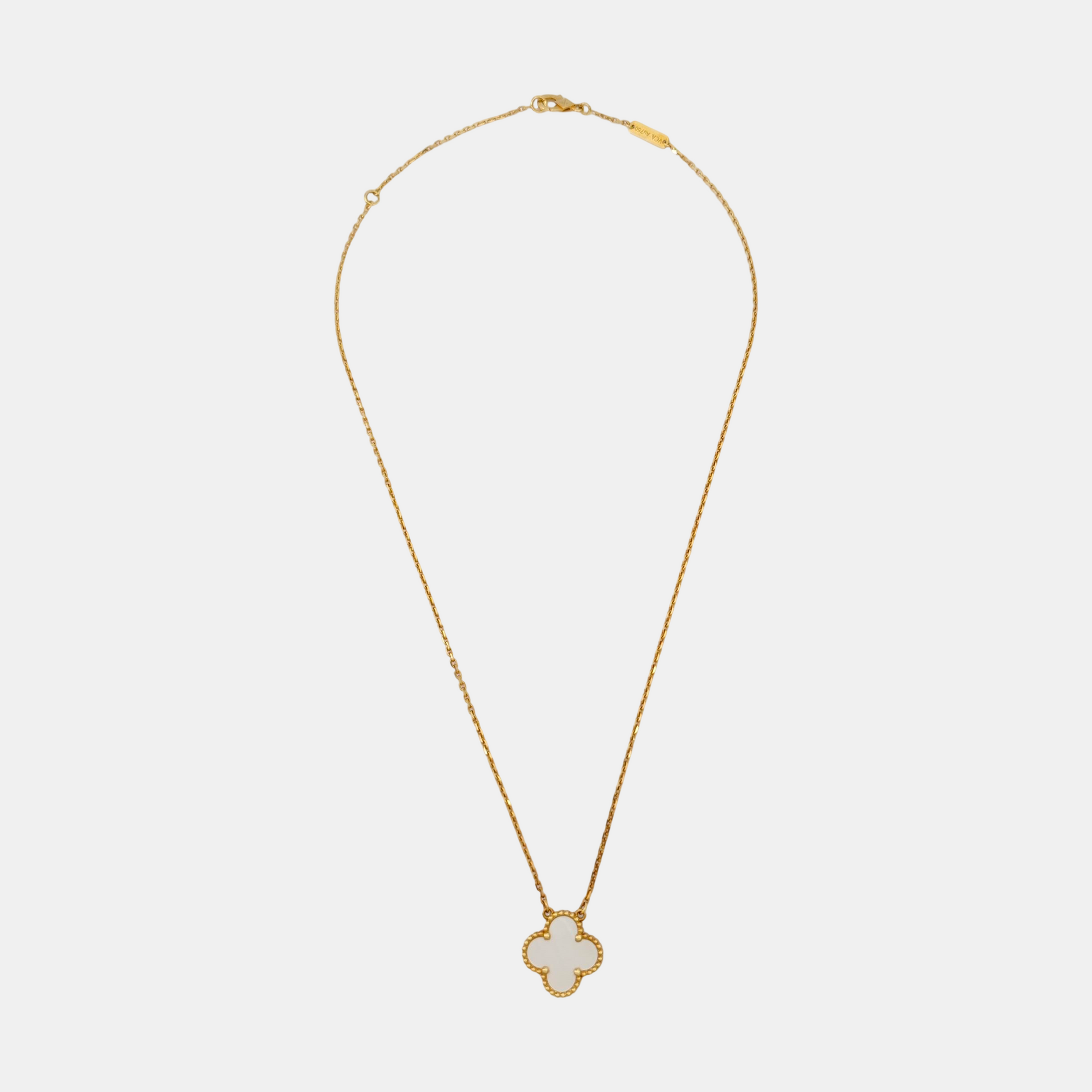 Vintage Alhambra 18k Gold Necklace