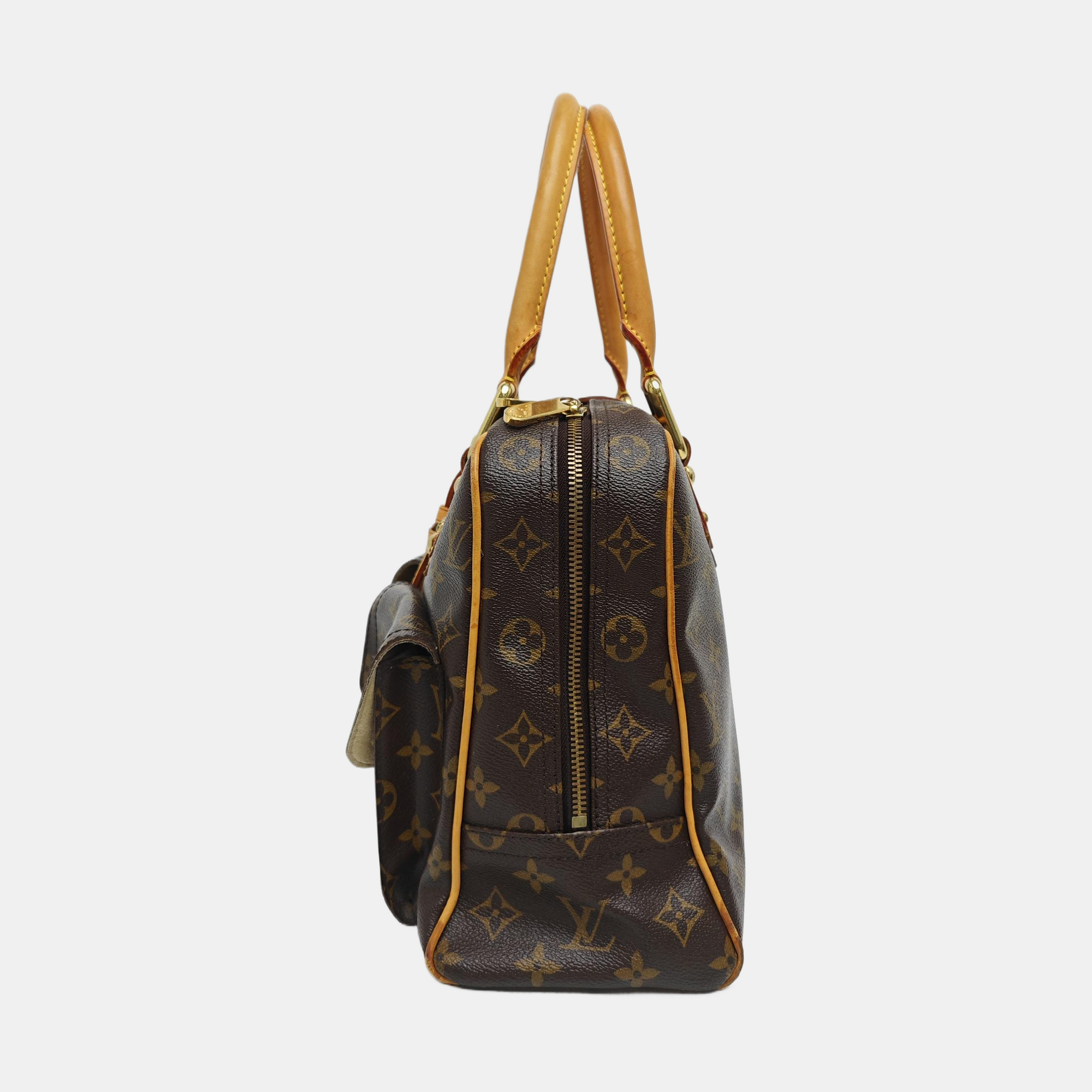 MANHATTAN GM Monogram Coated Canvas Brown