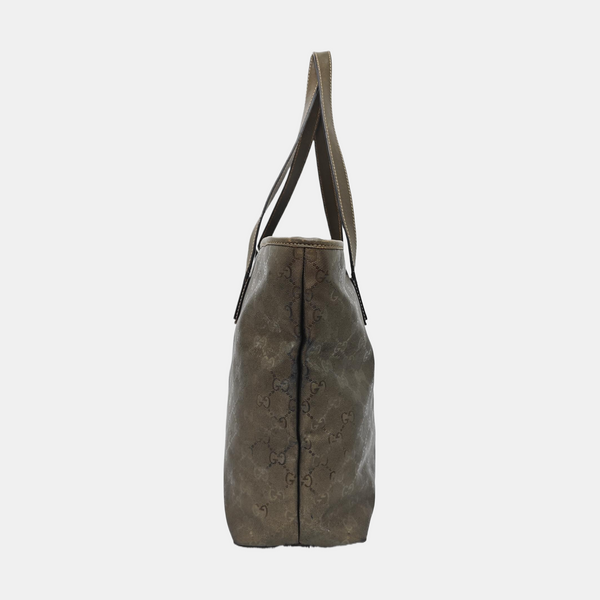 GG Imprime Monogram Coated Canvas Green