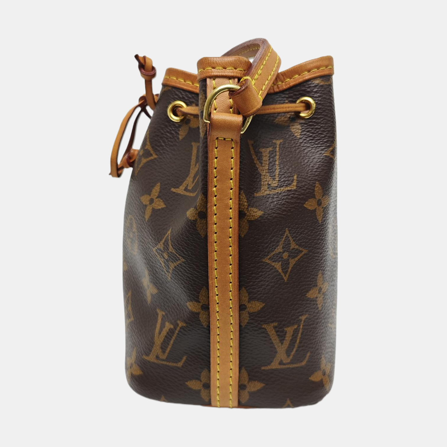 NÉONOÉ Nano Monogram Coated Canvas Brown