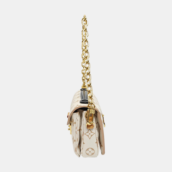 Monogram Calfskin PM Beige