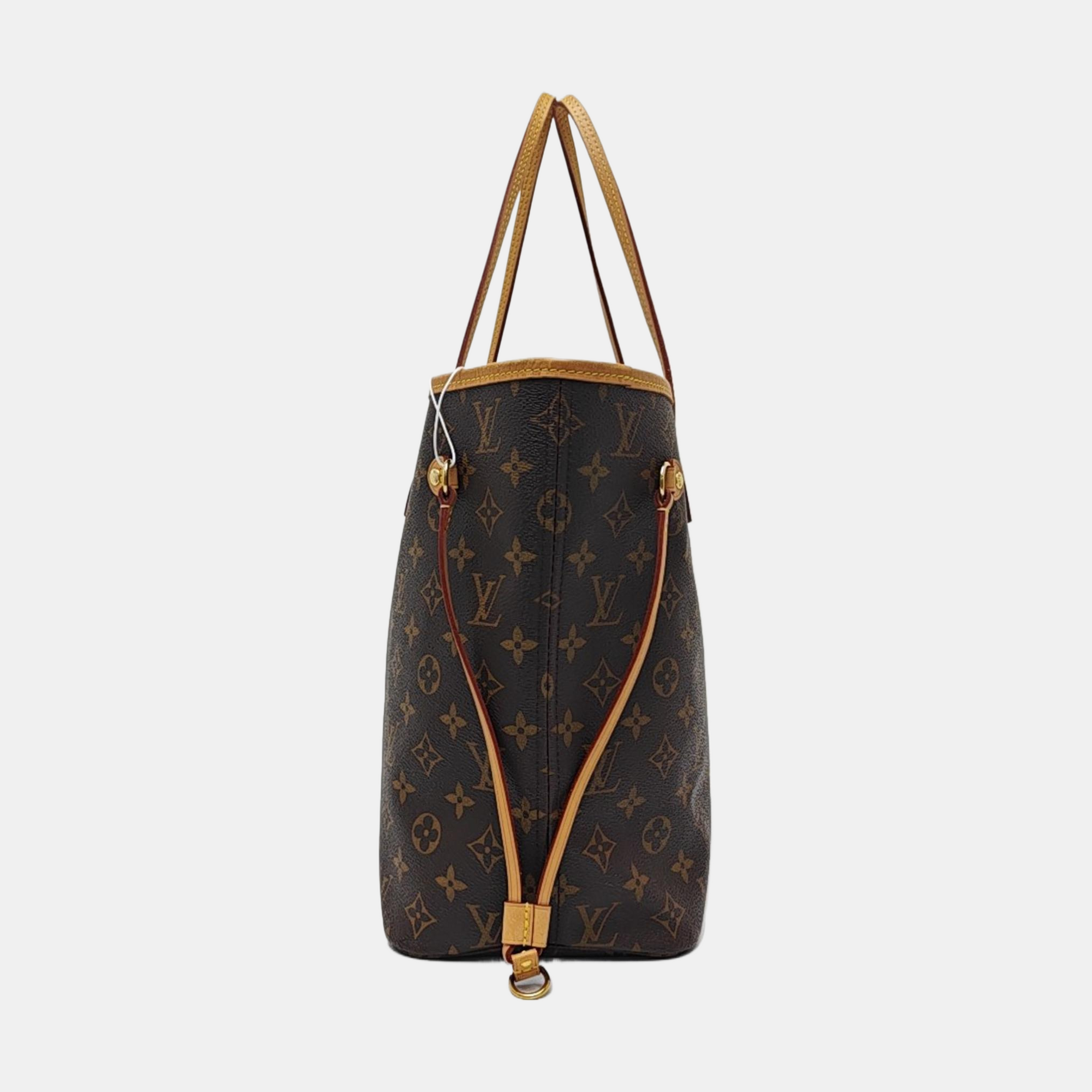 NEVERFULL MM Monogram Coated Canvas Brown