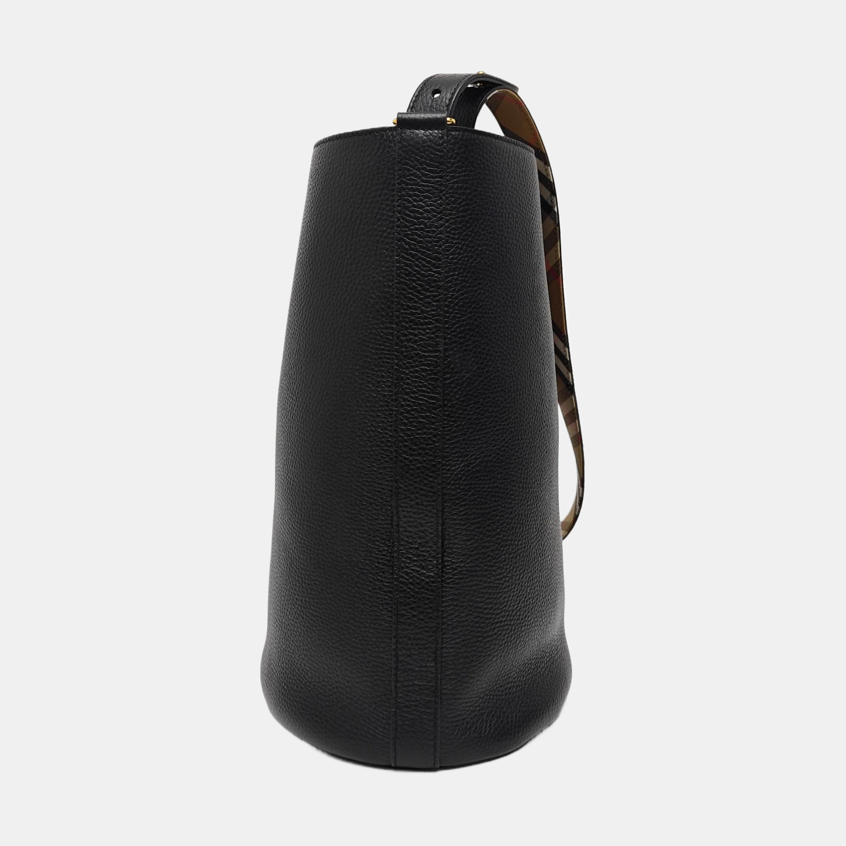 The Bucket Medium Calfskin Black