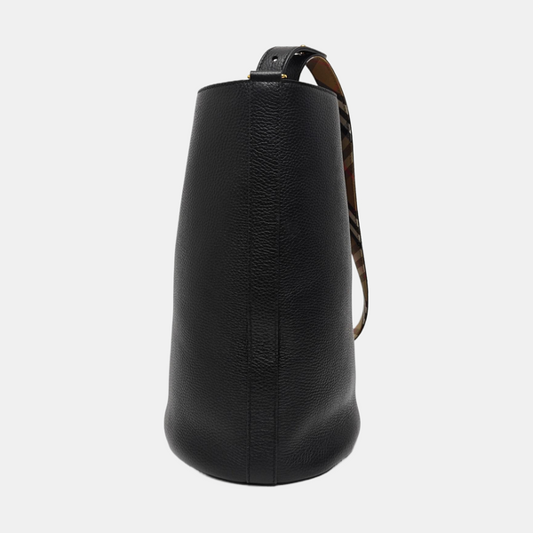 The Bucket Medium Calfskin Black