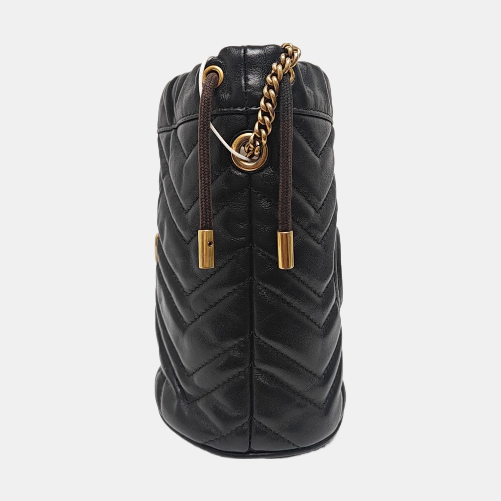 GG Marmont Mini Quilted Calfskin Black