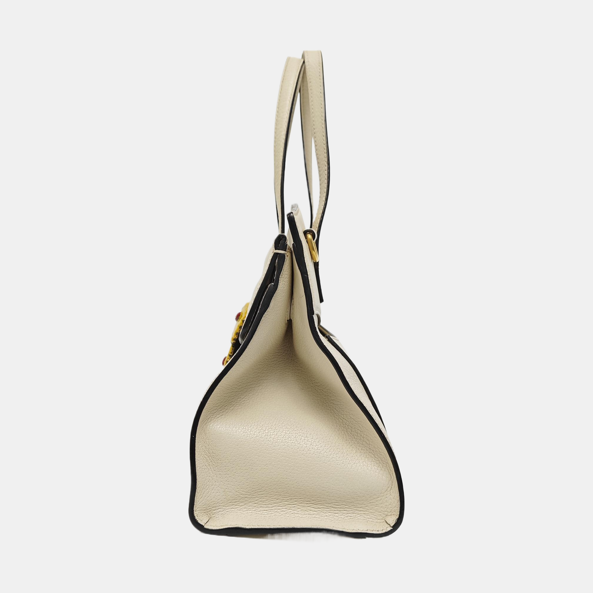 Sylvie Medium Calfskin Beige