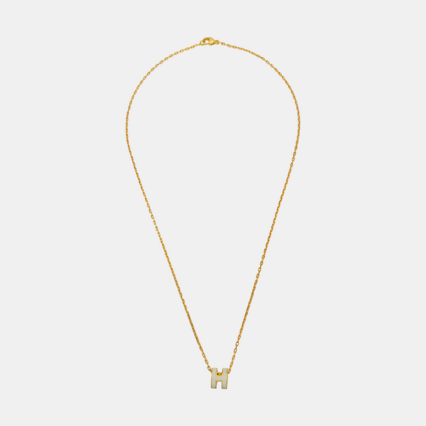 Pop H Metal Gold Necklace