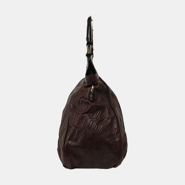 Calfskin Shoulder Bag Brown