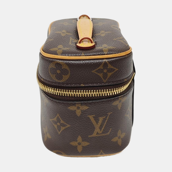 NICE Super Mini Monogram Coated Canvas Brown