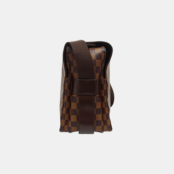 NAVIGLIO MM Damier Ebene Coated Canvas Brown