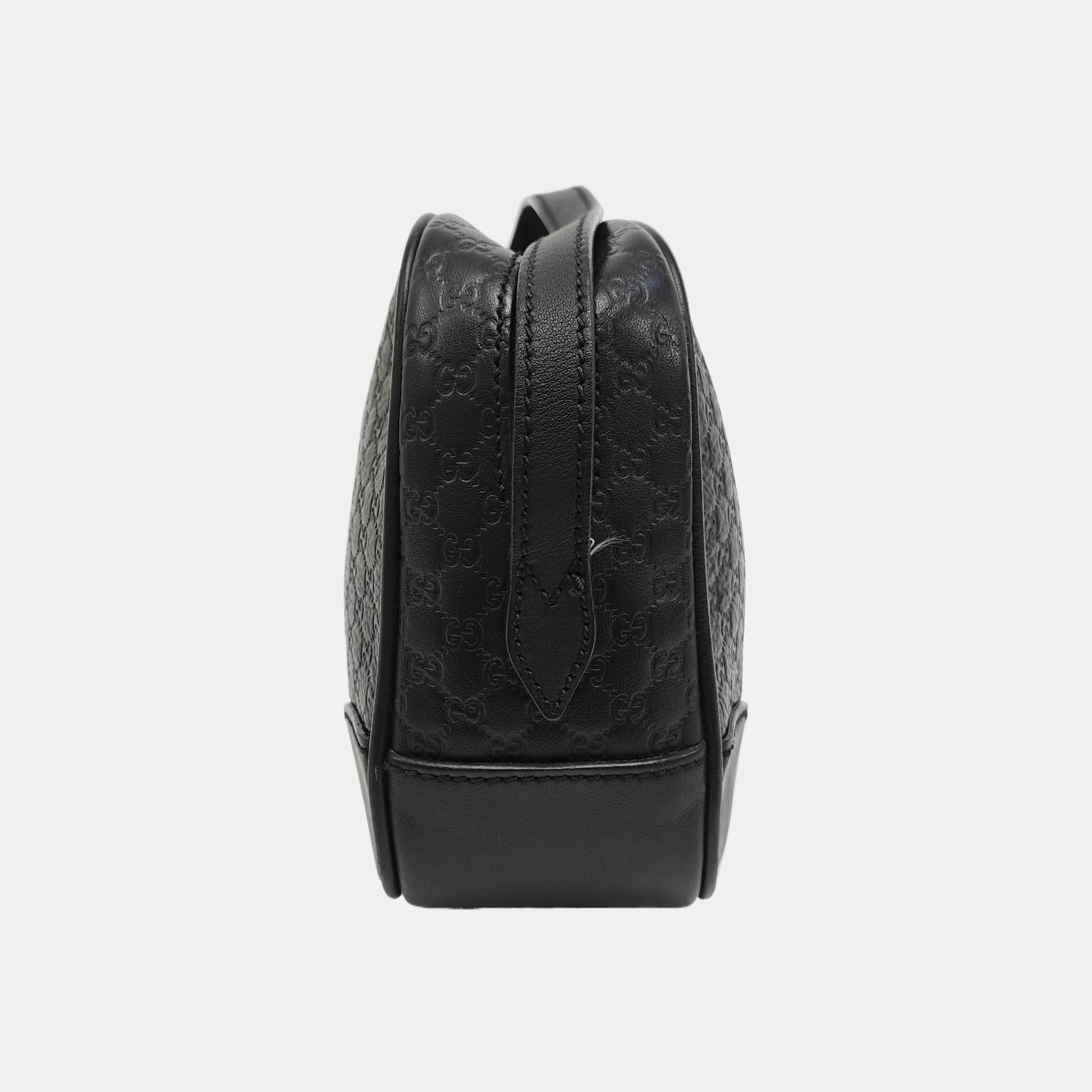 Monogram Calfskin Shoulder Bag Black