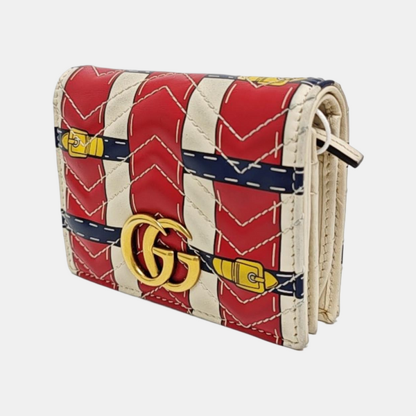 GG Marmont Mini Calfskin Multicolor Wallet