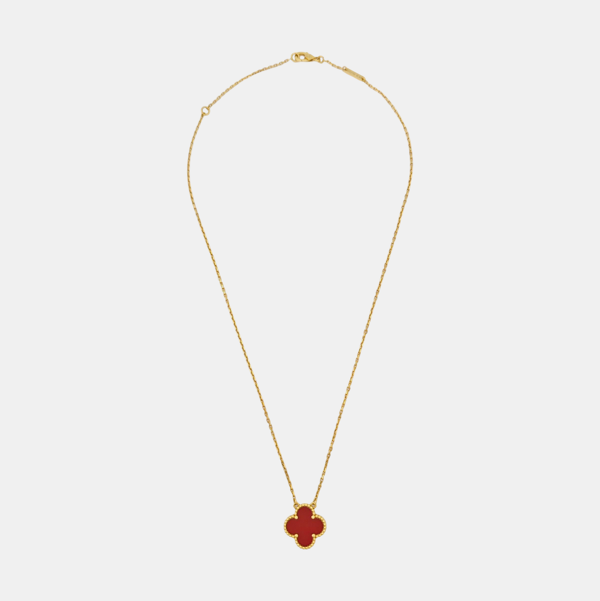 Vintage Alhambra 18k Gold Necklace