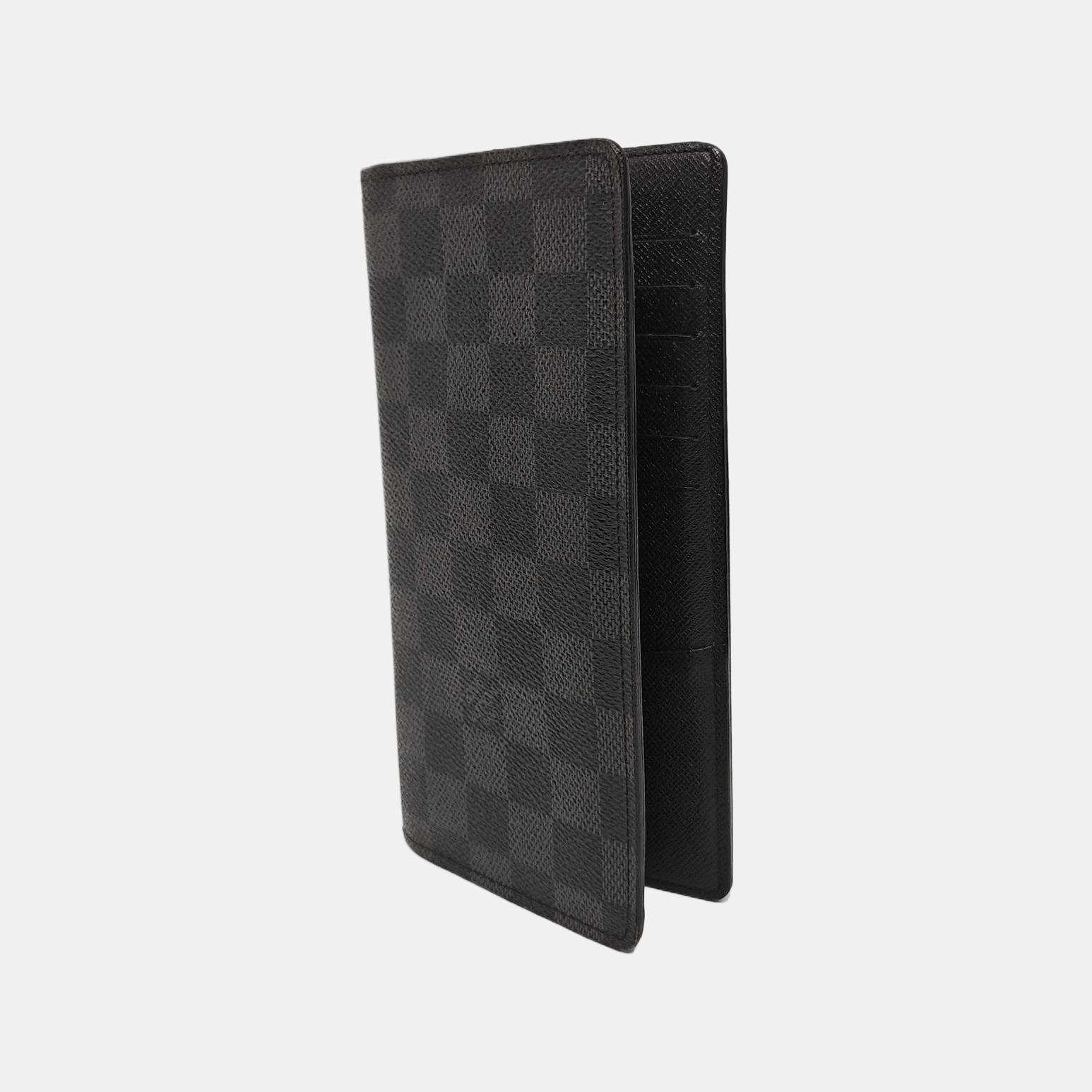 BRAZZA Damier Graphite Coated Canvas Black Wallet
