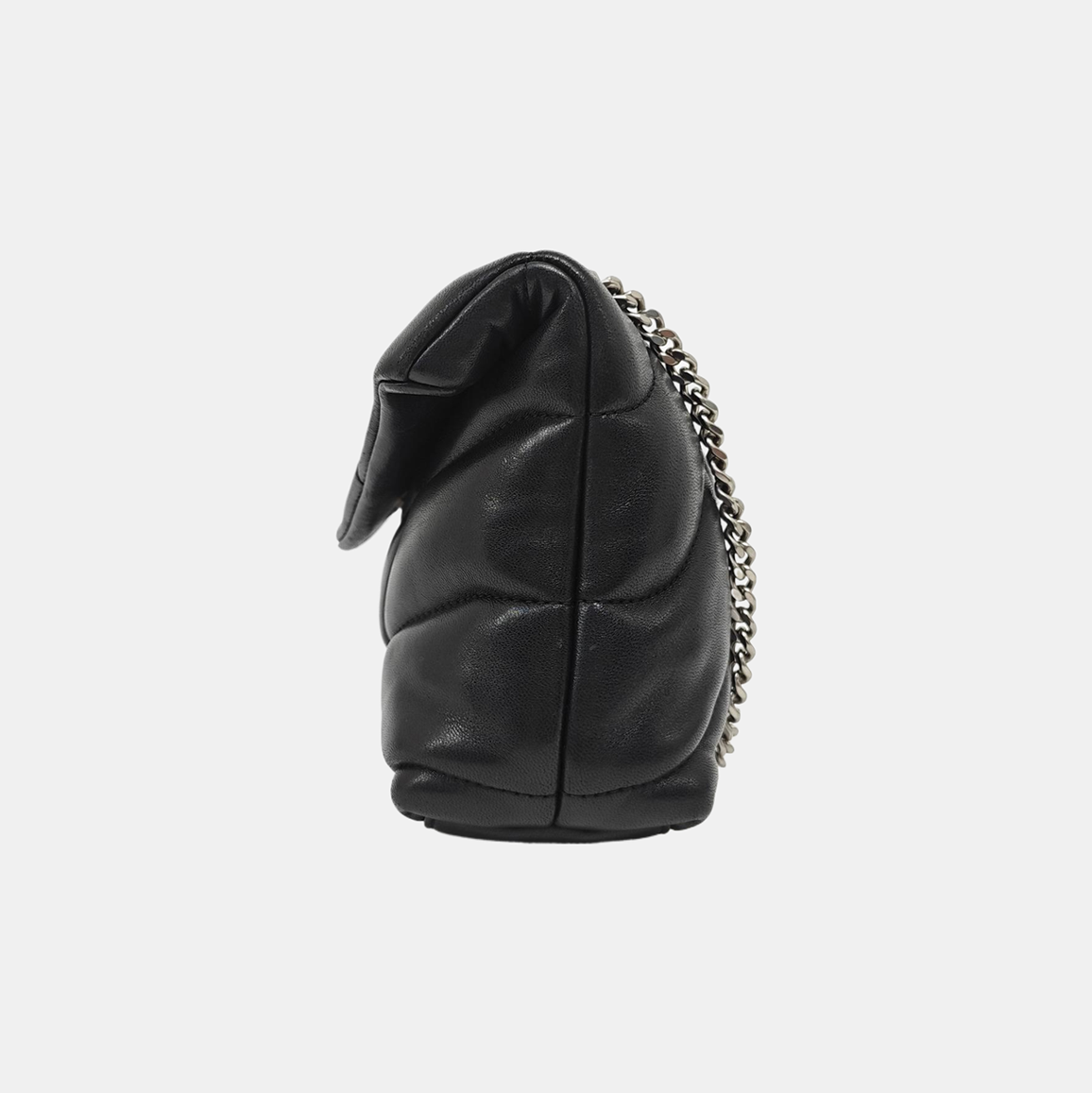 Quilted Calfskin Shoulder Bag Black