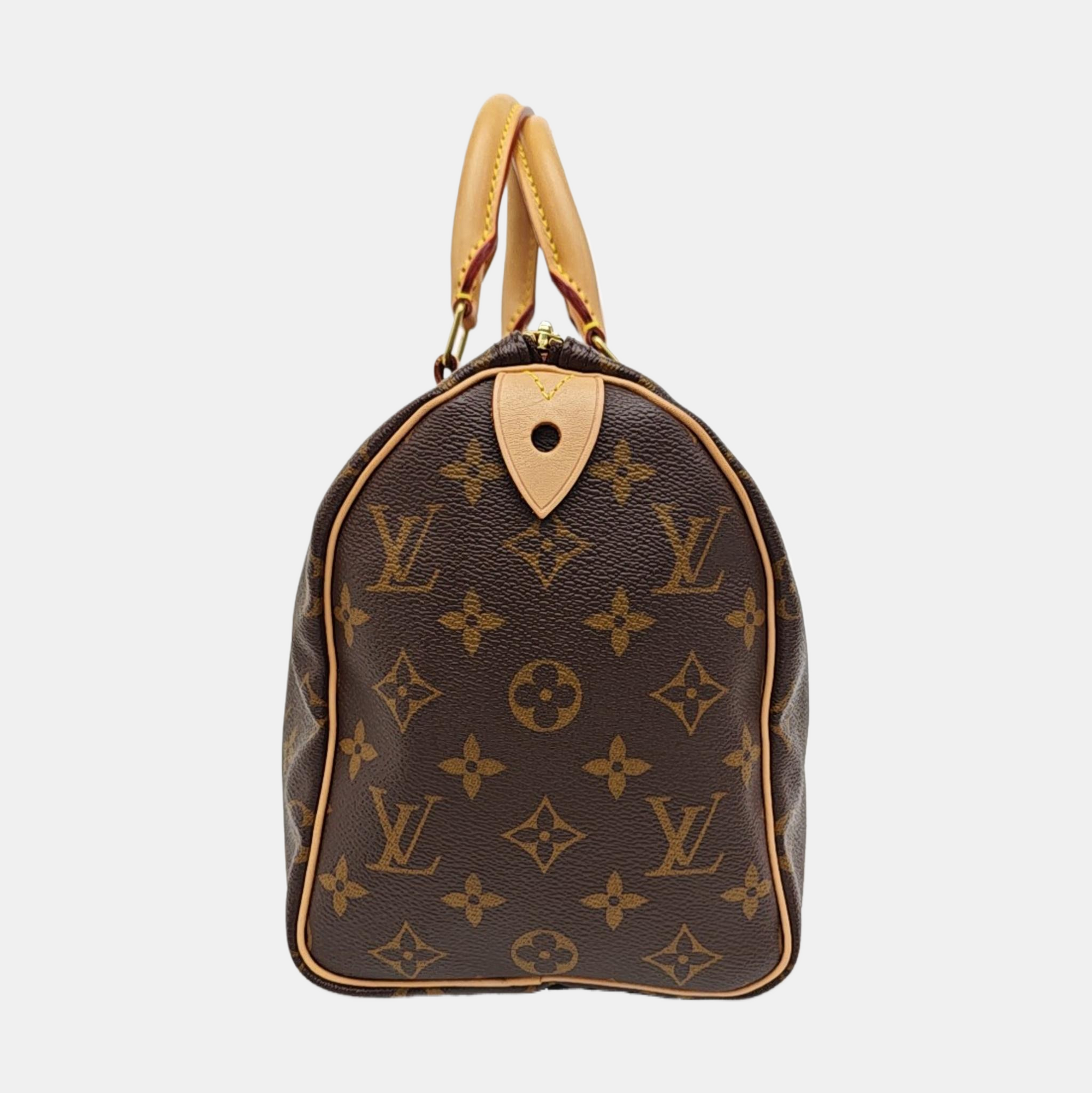 SPEEDY 25 Monogram Coated Canvas Brown
