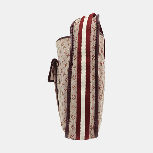 MARY KATE Monogram Canvas Red