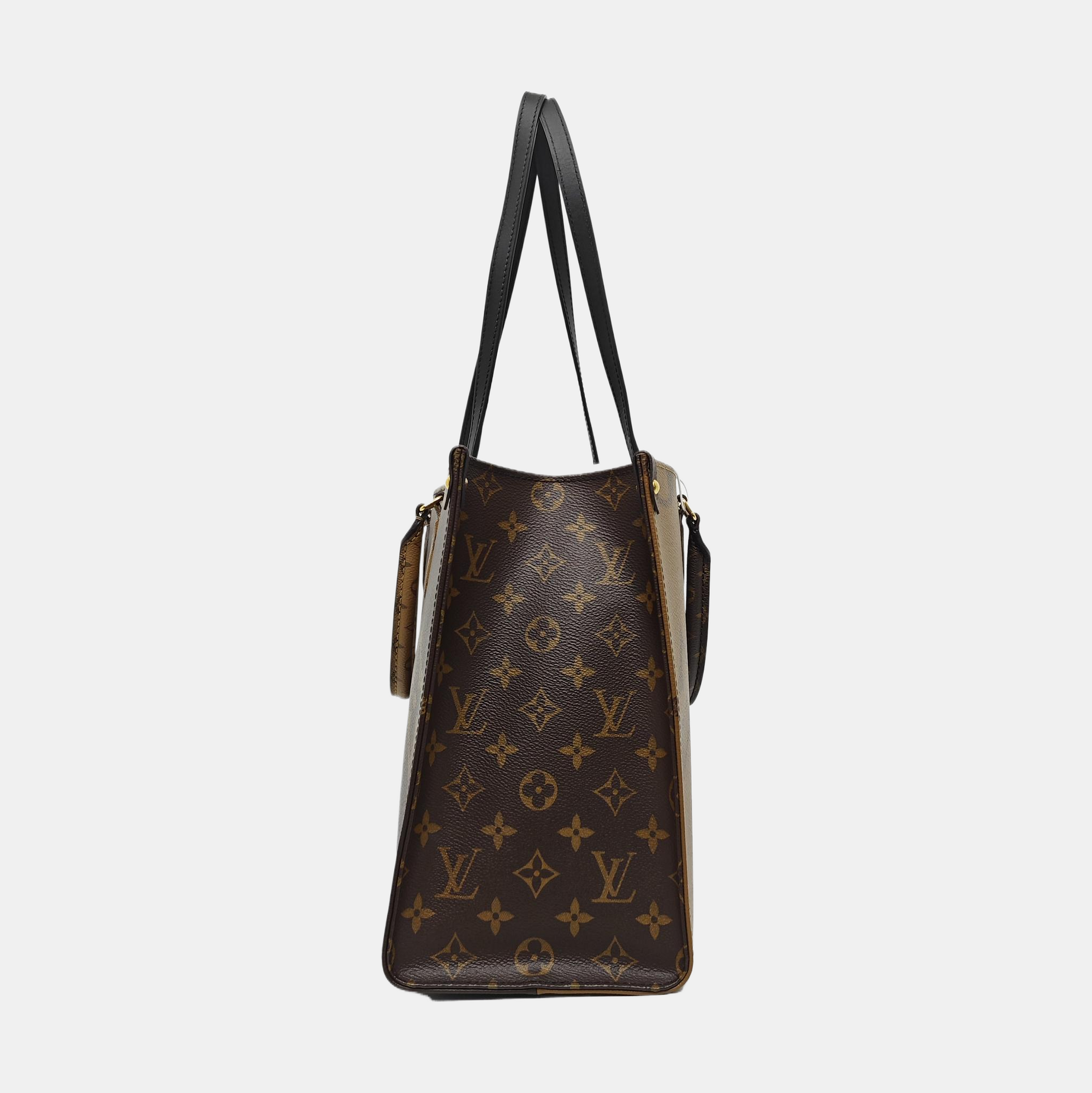 ONTHEGO MM Monogram Coated Canvas Brown