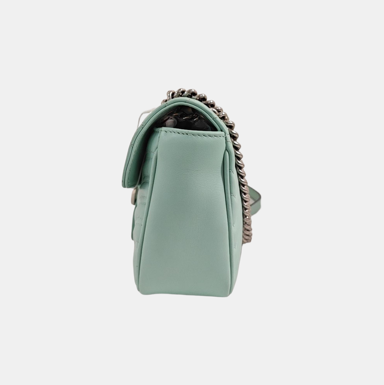 GG Marmont Medium Quilted Calfskin Green