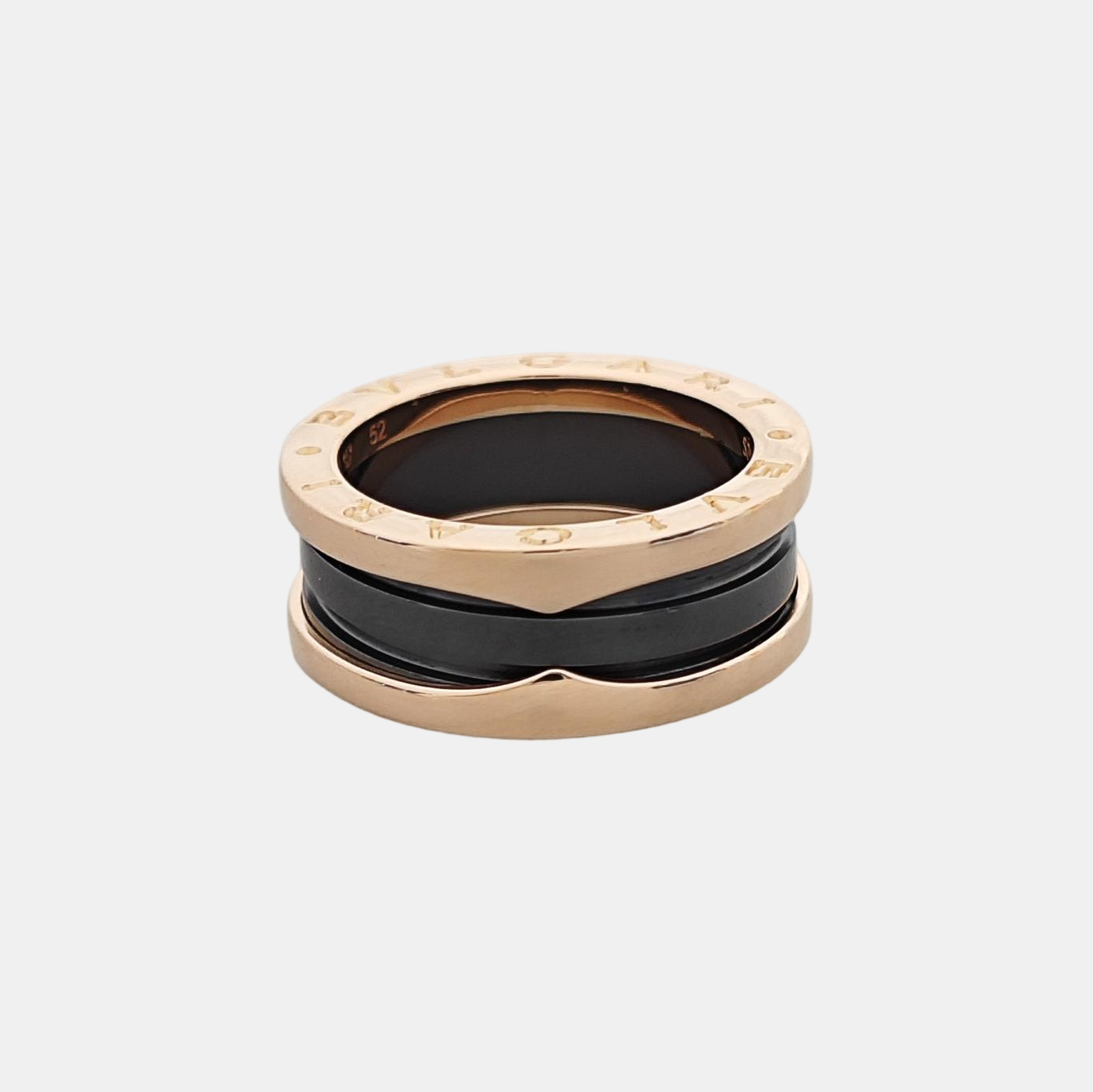 B.ZERO1 18k Rose Gold Ring EU 52
