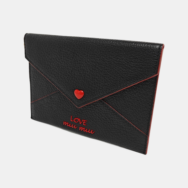 Love Lambskin Black Wallet