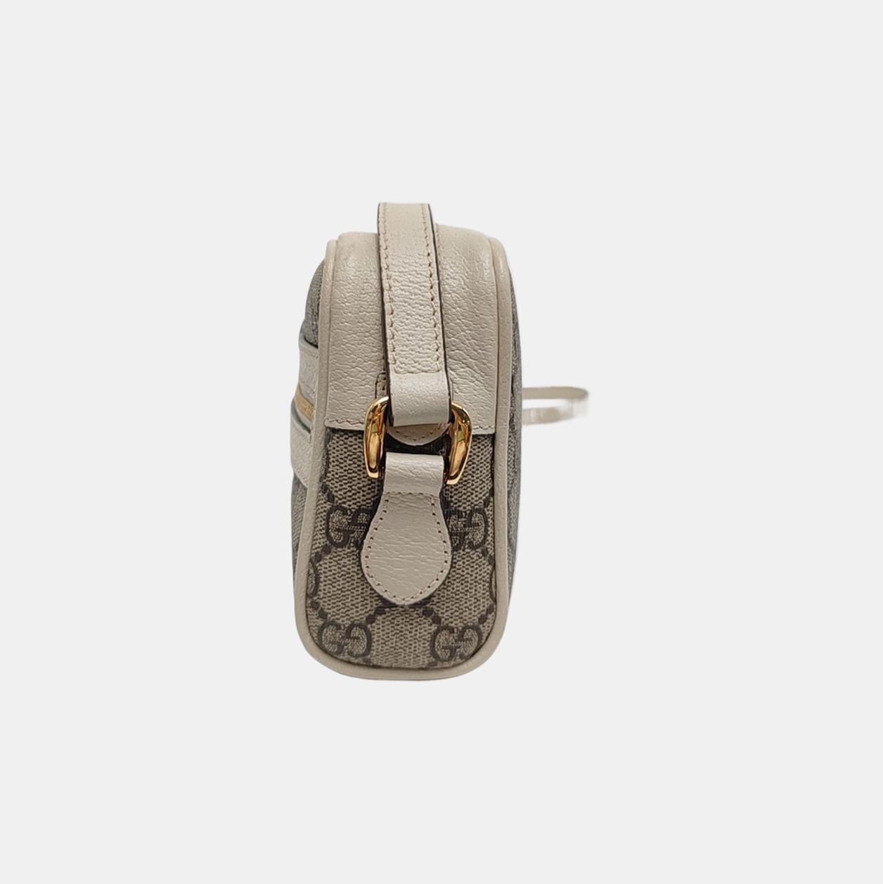Ophidia Mini Monogram Coated Canvas Beige