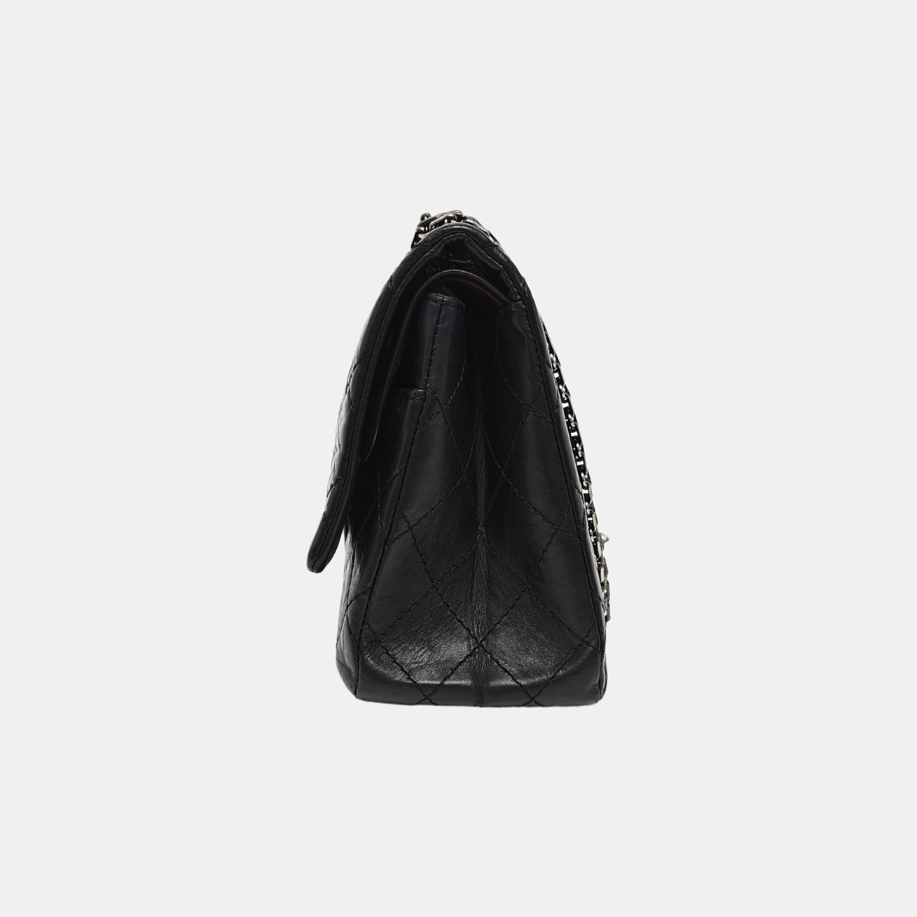 Authenticated pre-owned  2.55 227 (jumbo) Quilted Vintage Calf Black - Shoulder Bag at Looply