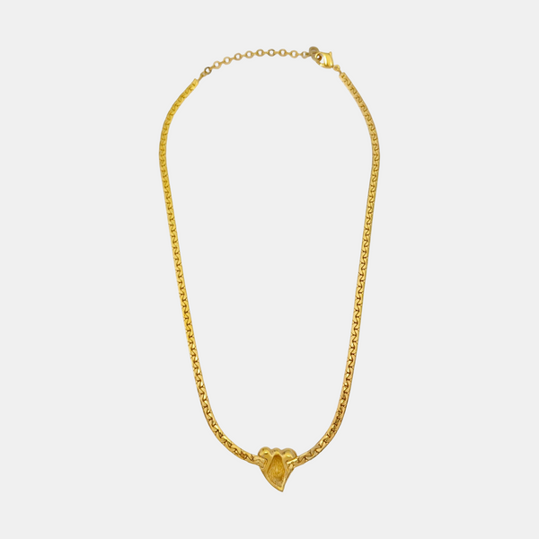 Twist Round Metal Gold Necklace