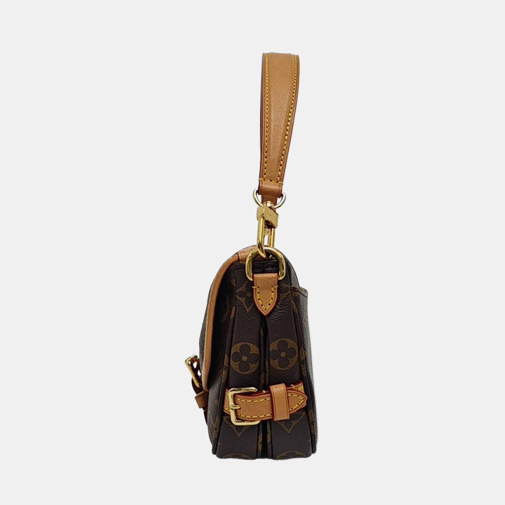 SAUMUR BB Monogram Coated Canvas Brown