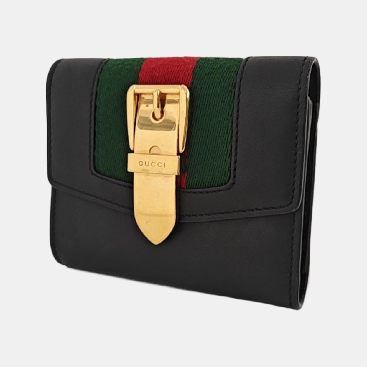 Sylvie Calfskin Black Wallet