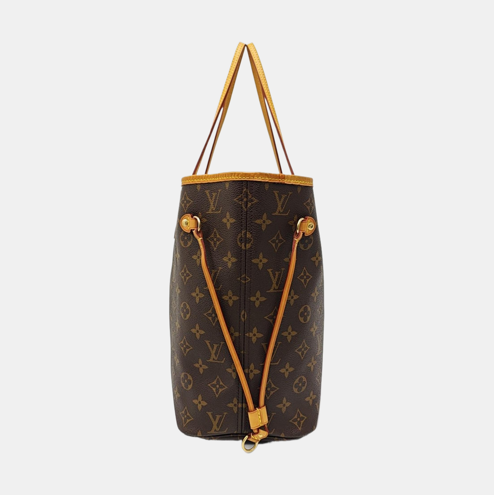 NEVERFULL MM Monogram Coated Canvas Brown