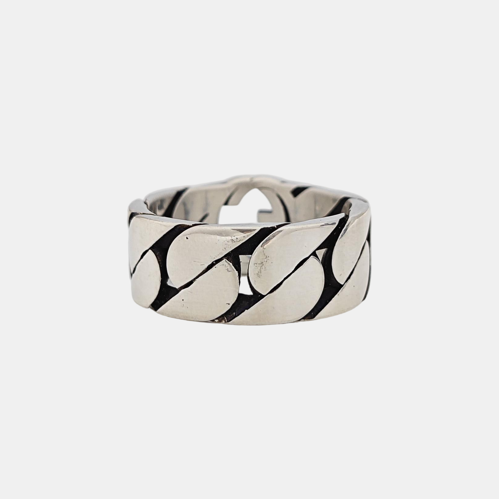 Interlocking G 925 Sterling Silver Ring HK 13