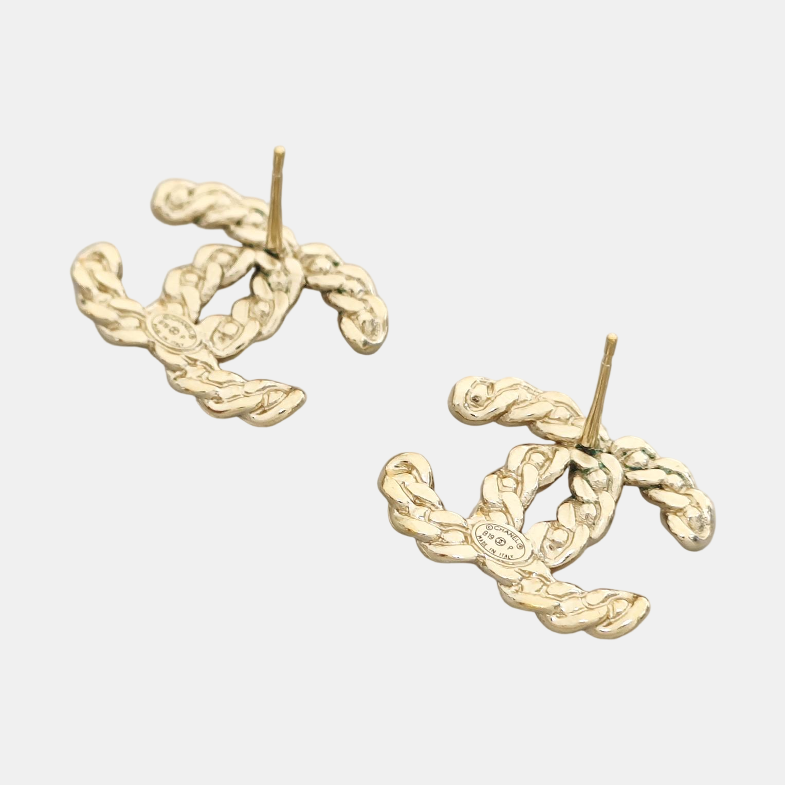 Metal Gold Stud Earrings