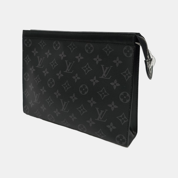 Pochette Voyag MM Monogram Coated Canvas Black