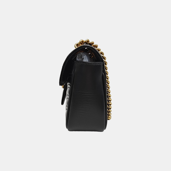 GG Marmont Small Quilted Calfskin Black