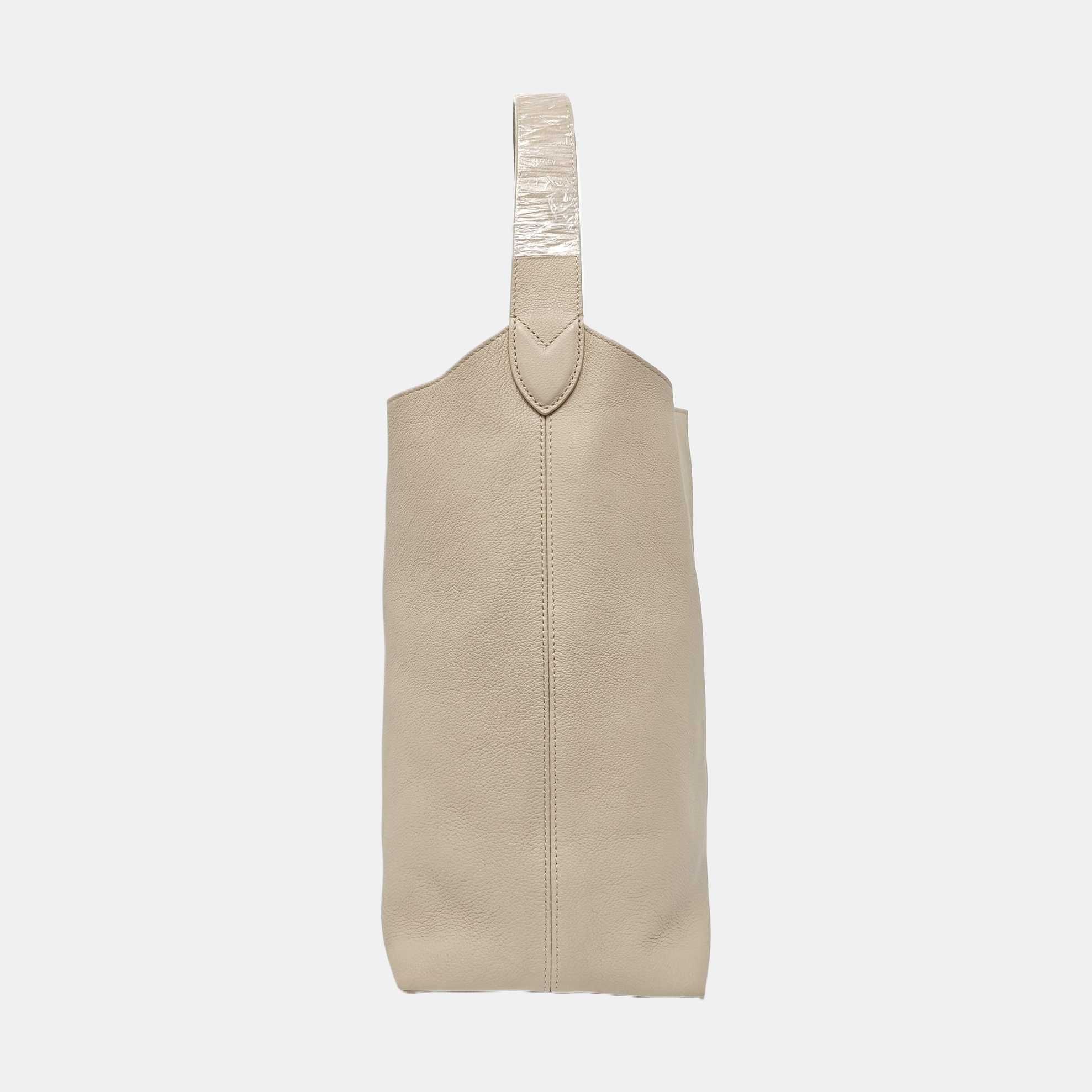 LOW KEY HOBO MM Monogram Calfskin Beige