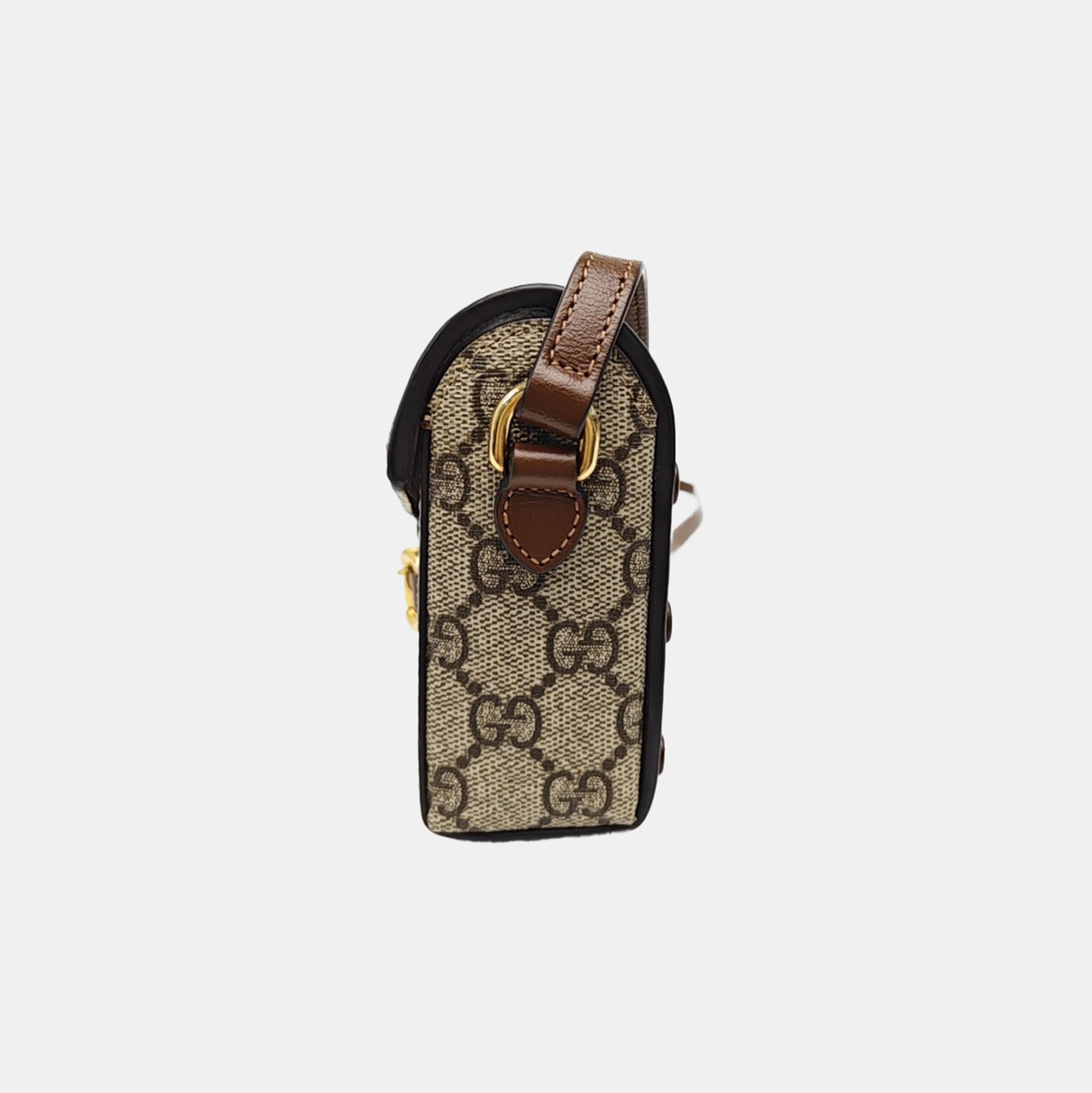 Horsebit 1955 Mini Monogram Coated Canvas Beige