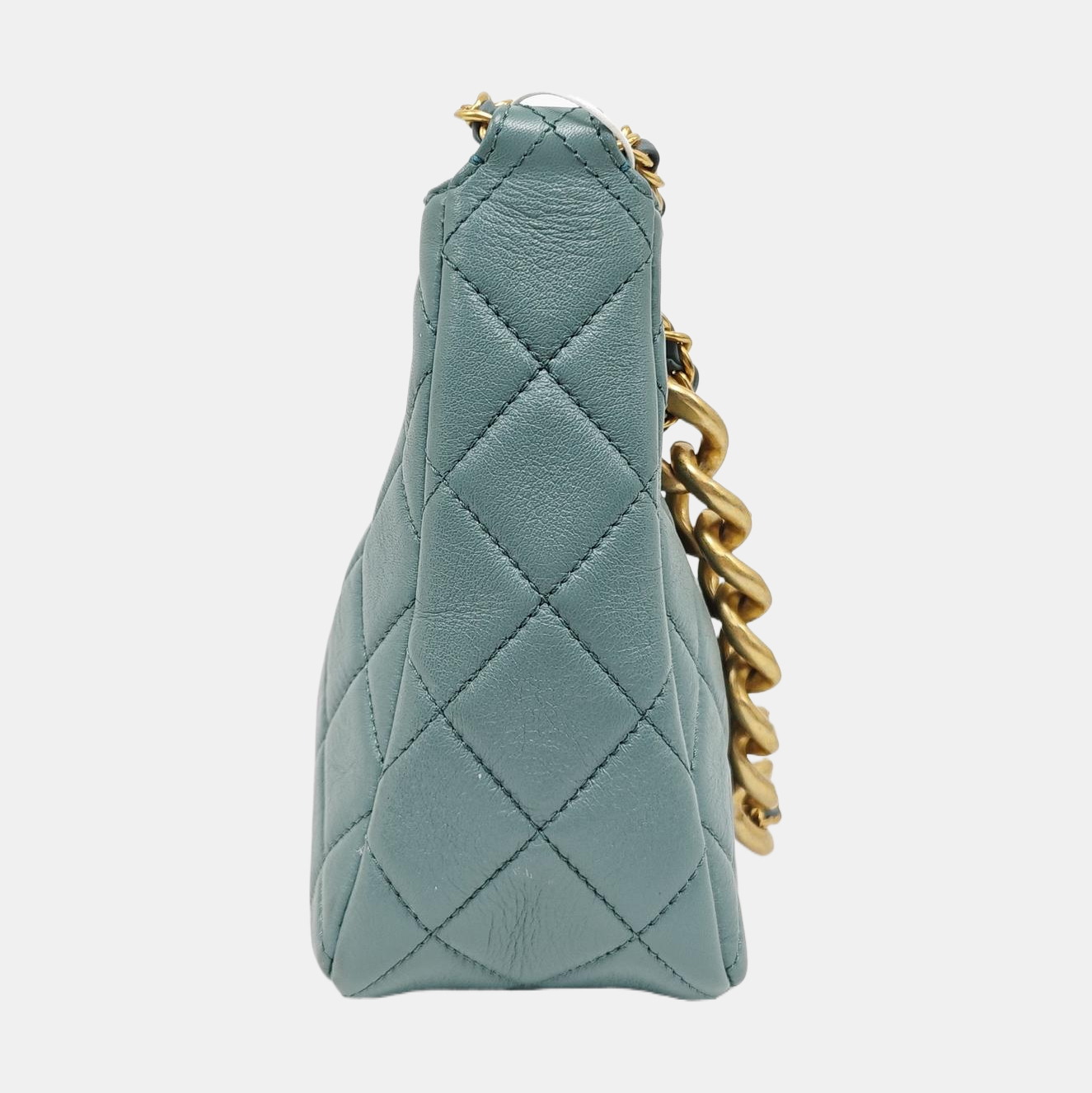 23A HOBO Quilted Lambskin Green