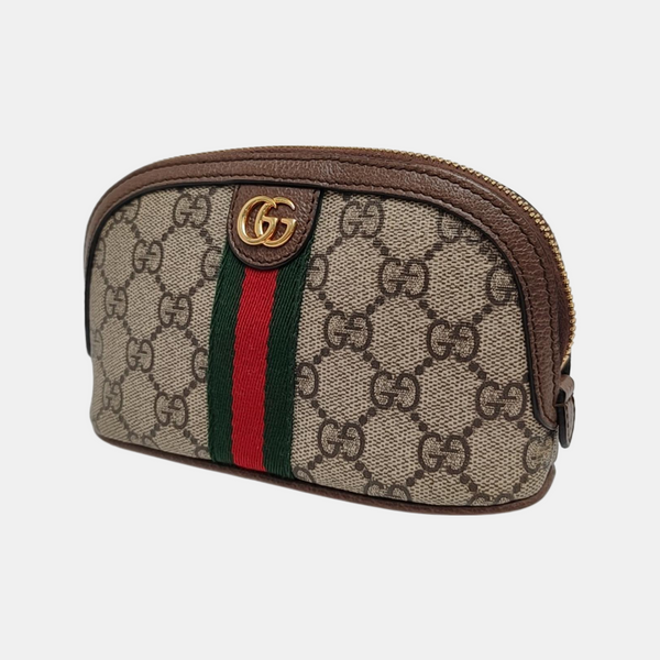 Ophidia Mini Monogram Coated Canvas Beige