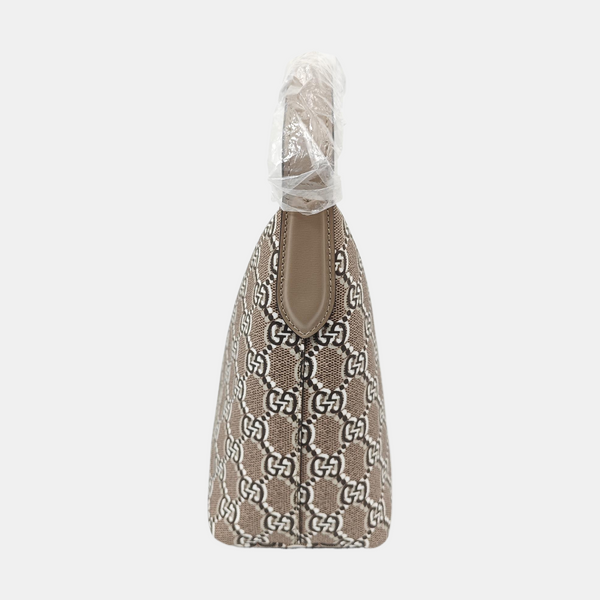 Monogram Coated Canvas Top Handle Bag Super Mini Gray
