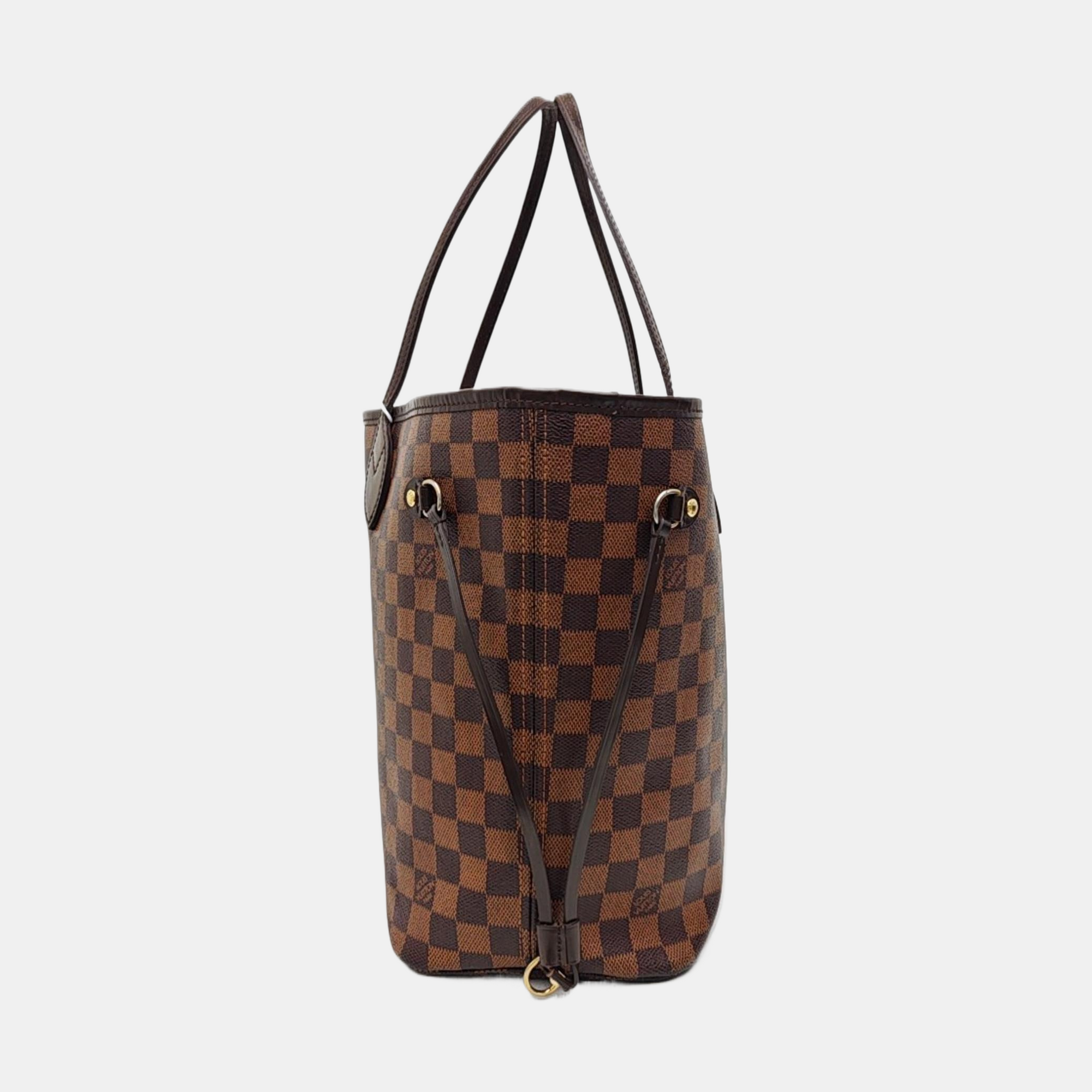 NEVERFULL MM Damier Ebene Coated Canvas Brown