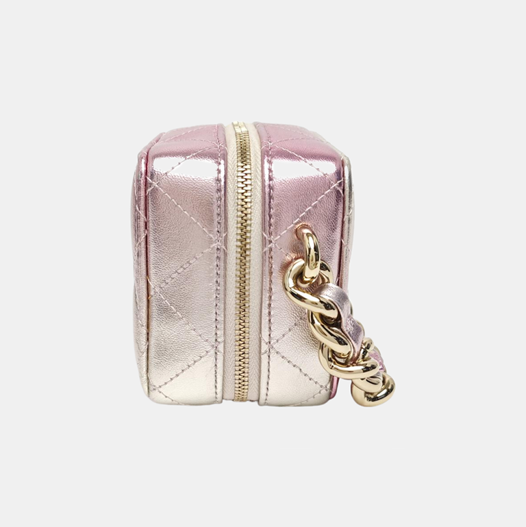 Quilted Calfskin Shoulder Bag Multicolor
