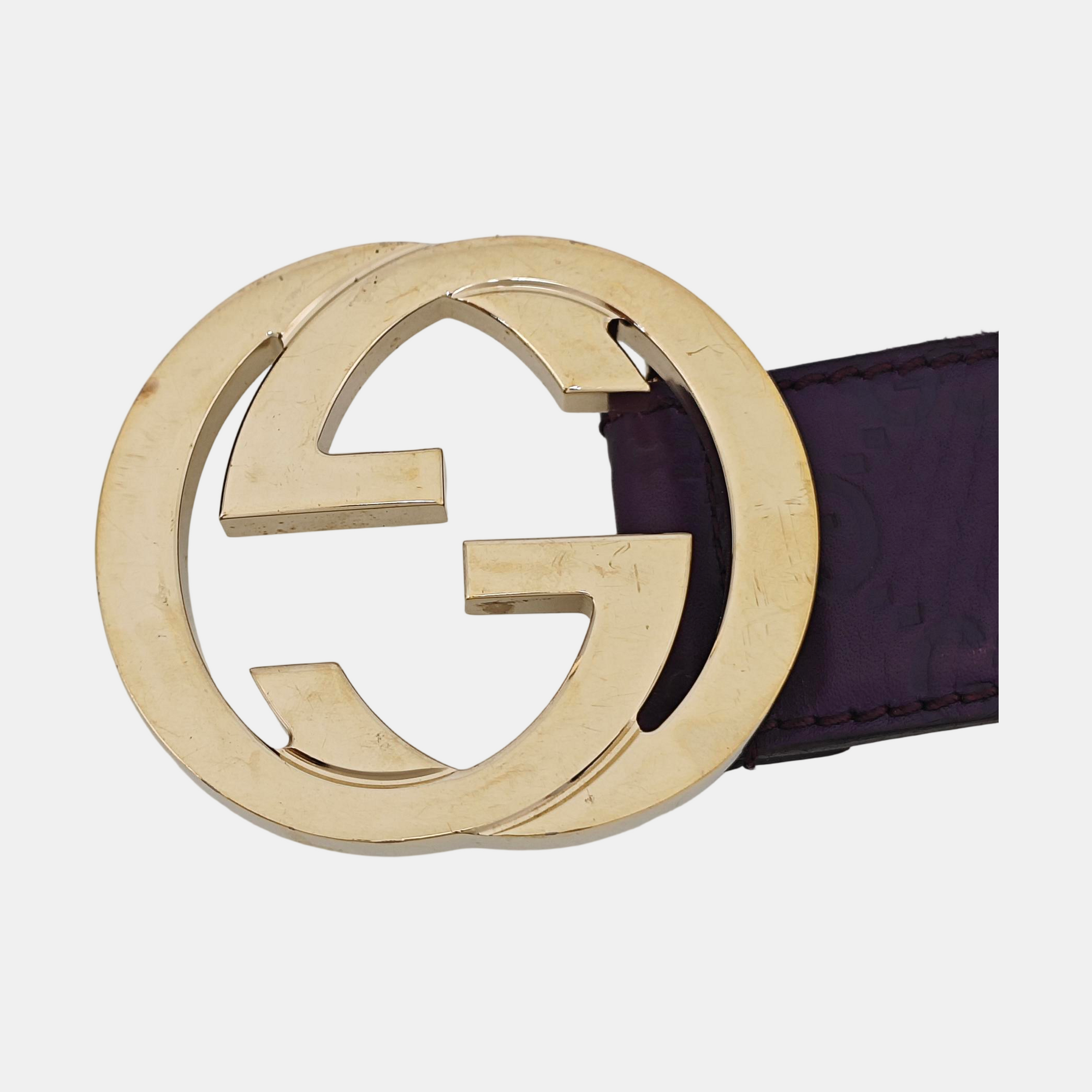 Leather Belt Purple