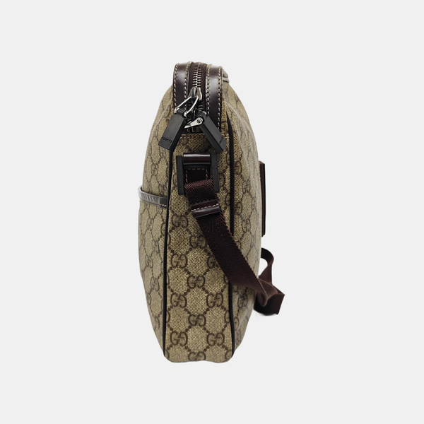 Monogram Coated Canvas Shoulder Bag Beige