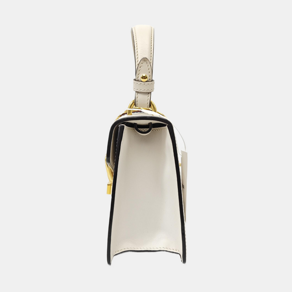 Sylvie Mini Calfskin White