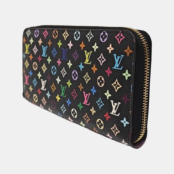 LV × TM ZIPPY Monogram Coated Canvas Black Wallet