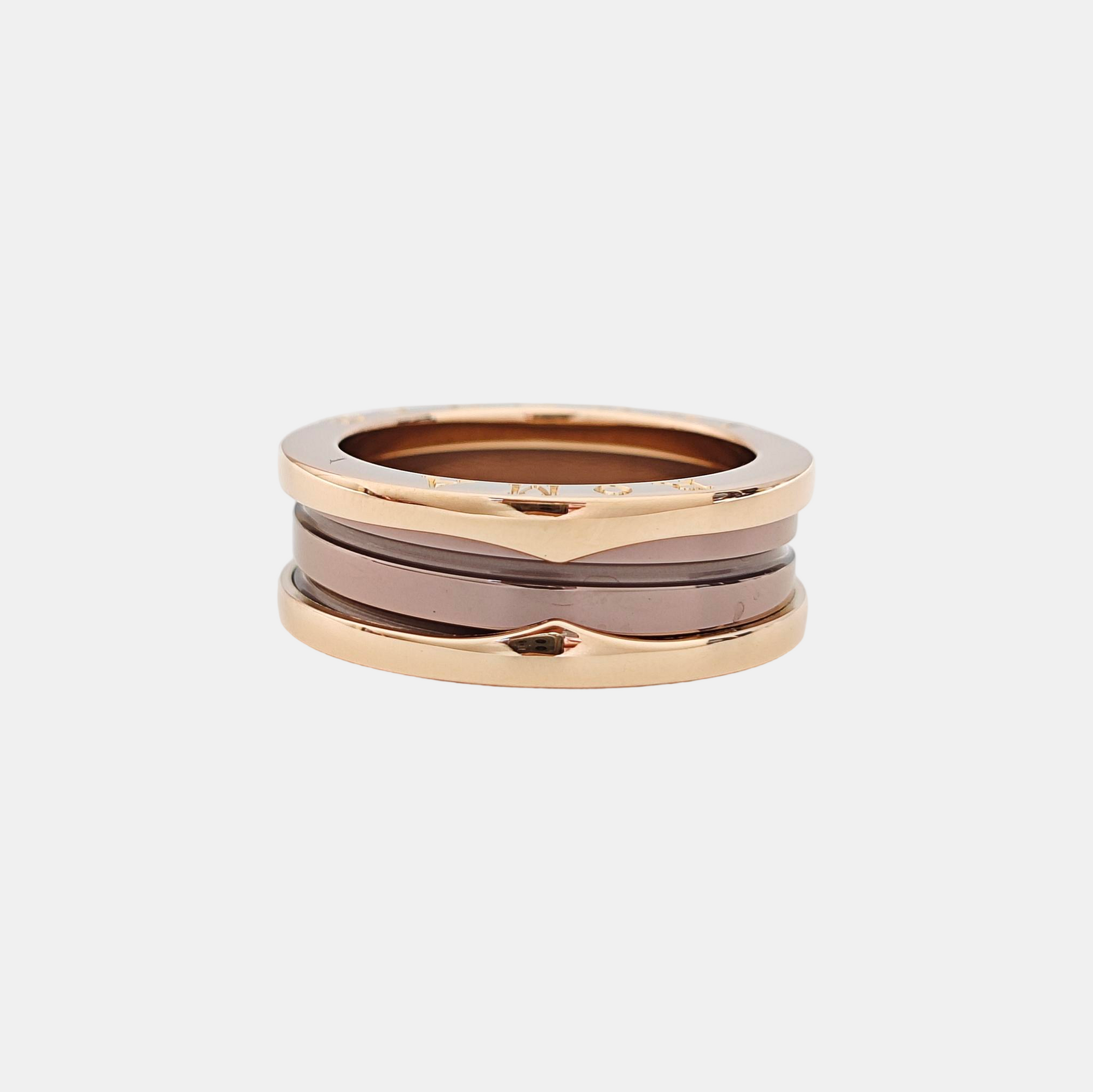 B.ZERO1 18k Rose Gold Ring EU 59