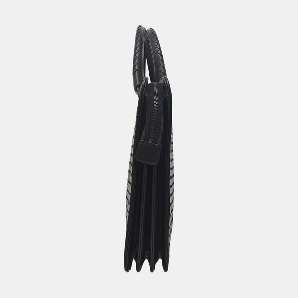 Calfskin Top Handle Bag Black