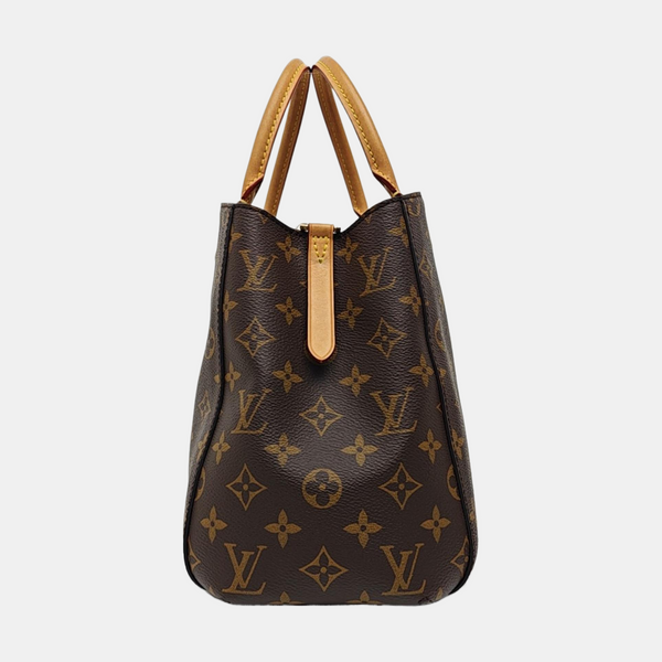 MONTAIGNE Monogram Coated Canvas Brown