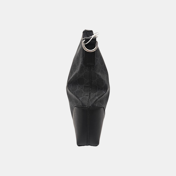 Rania Monogram Coated Canvas Black